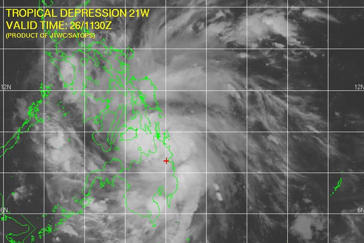 Карта с сайта JTWC