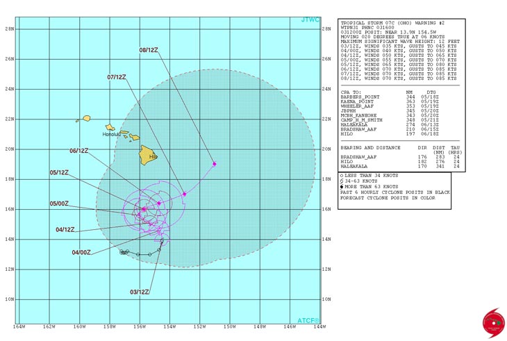 Карта с сайта JTWC